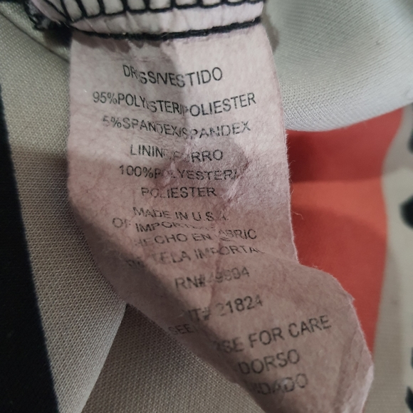 R&M Richards Long Patterned Dress 6 Small - Picture 6 of 6